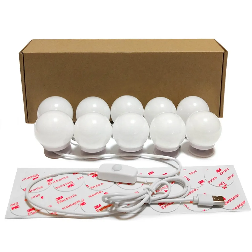 Голливудское USB зеркало для макияжа с подсветкой лампочка паста секция ванной