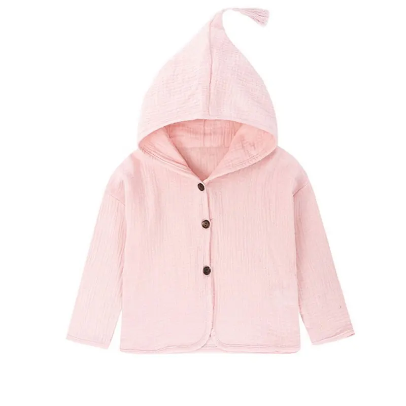 Tops Shirt Girls Jackets Kids 2018 New Baby Boys Clothing Tassel Hat Design Cotton Linen Children Cardigan 1-6Y Blouse Toddler | Детская