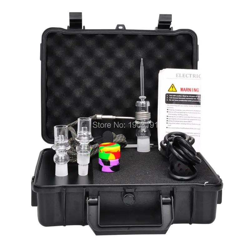 ABS чехол E-nail Quartz nail V2 kit черный оранжевый для стеклянных труб нагревательная