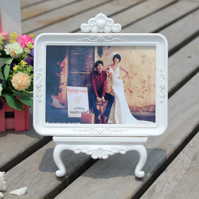 7-дюймовая Европейская ретро винтажная белая фоторамка рамка для фотографий