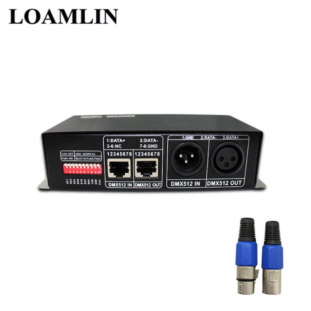 Dimmer para Rgb Decodificador Rgbw Controlador Dmx-512 4 Canais Dmx512 Led
