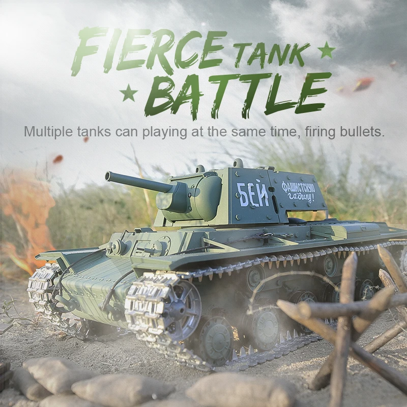 1:16 Советский Союз KV-1 RC тяжелый танк 2 4 ГГц многочастотный пульт дистанционного