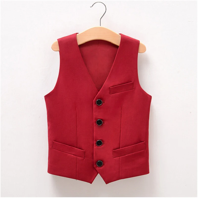 Figwit/строгий жилет для причастия мальчиков черное платье малышей детский деловой