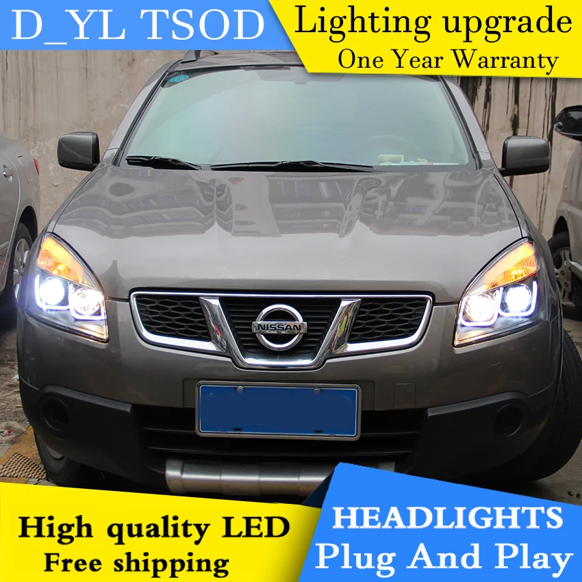 Автомобильная фара DY_L для стайлинга Nissan Qashqai 2008-2013 светодиодный ные фары DRL H7/D2H HID