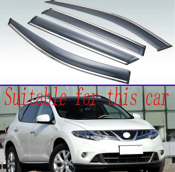 4 шт. пластиковые наружные дефлекторы для Nissan Murano 2010 2011 2012 2013 2014|Навесы и укрытия| |