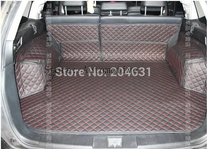 Для 2010 2014 для Subaru Outback коврик багажника + задние коврики двухсторонние