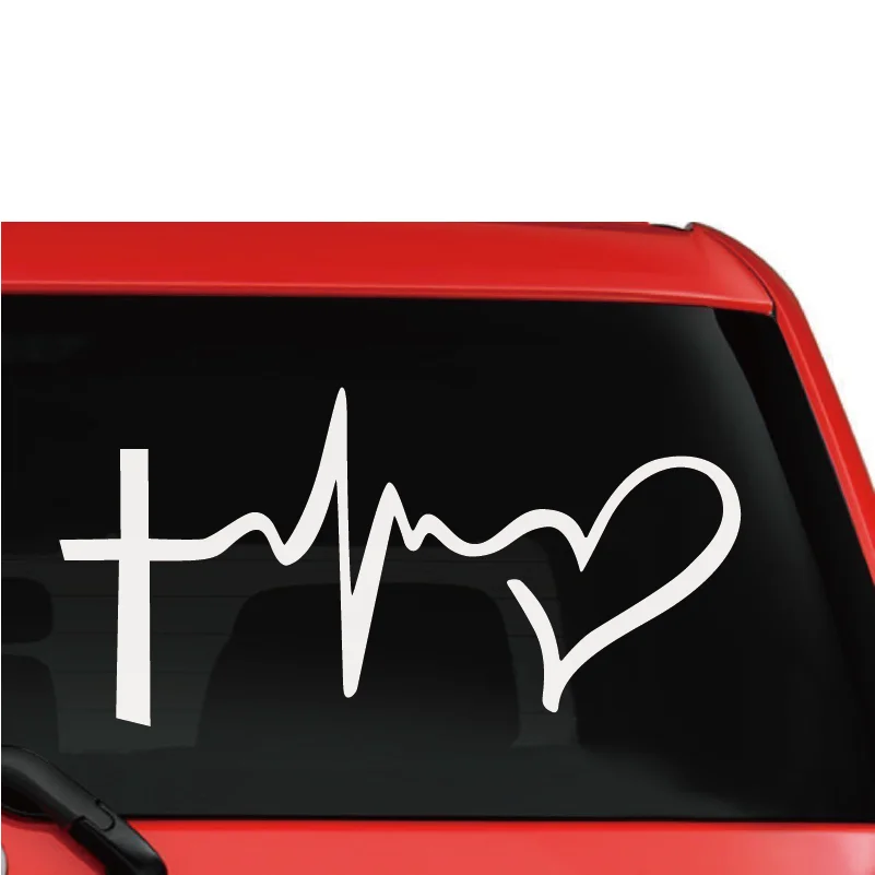 Виниловые наклейки для автомобиля с надписью Jesus HOPE LOVE FAITH креативные крестиком в