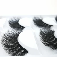 100 siberian mink fur makeup wispy long cross thick reusable fake eyelashes 3d luxurious false eyelashes 5 pairspack