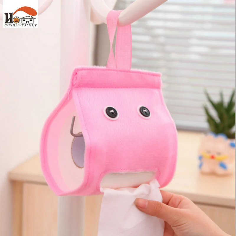 CUSHAWFAMILY плюшевая тканевая коробка чехол-держатель для туалетной бумаги чехол