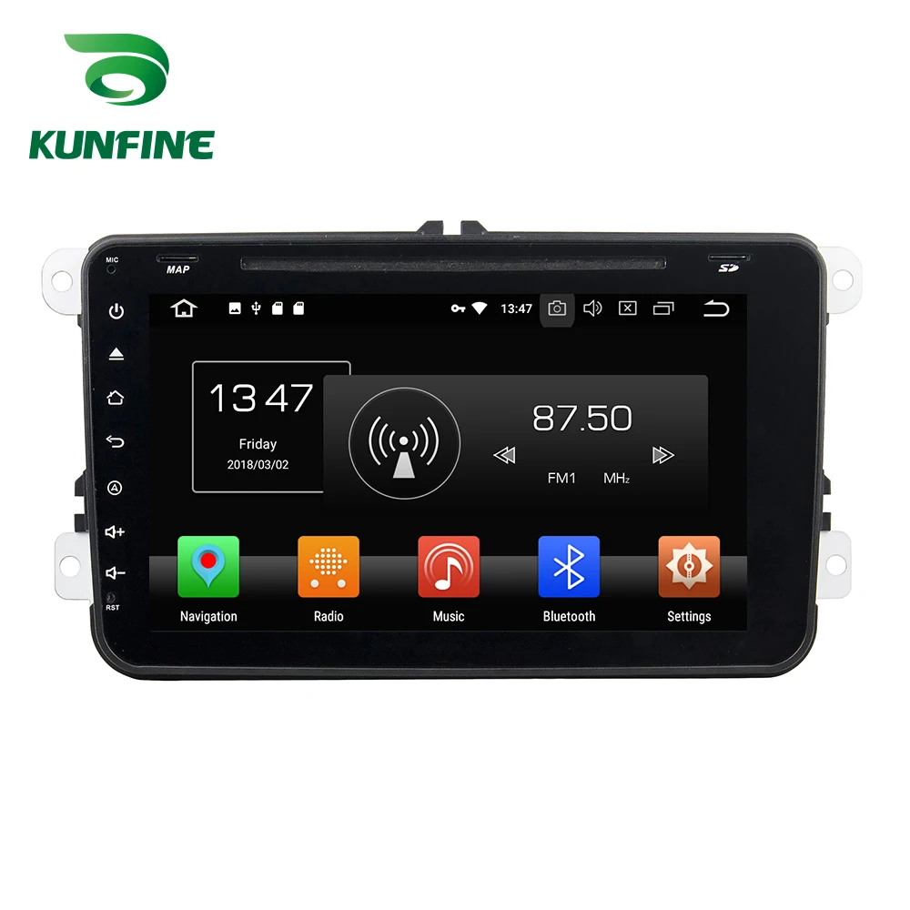 KUNFINE 4 ядра 2 ГБ оперативная память Android 8 1 автомобиль DVD gps навигации