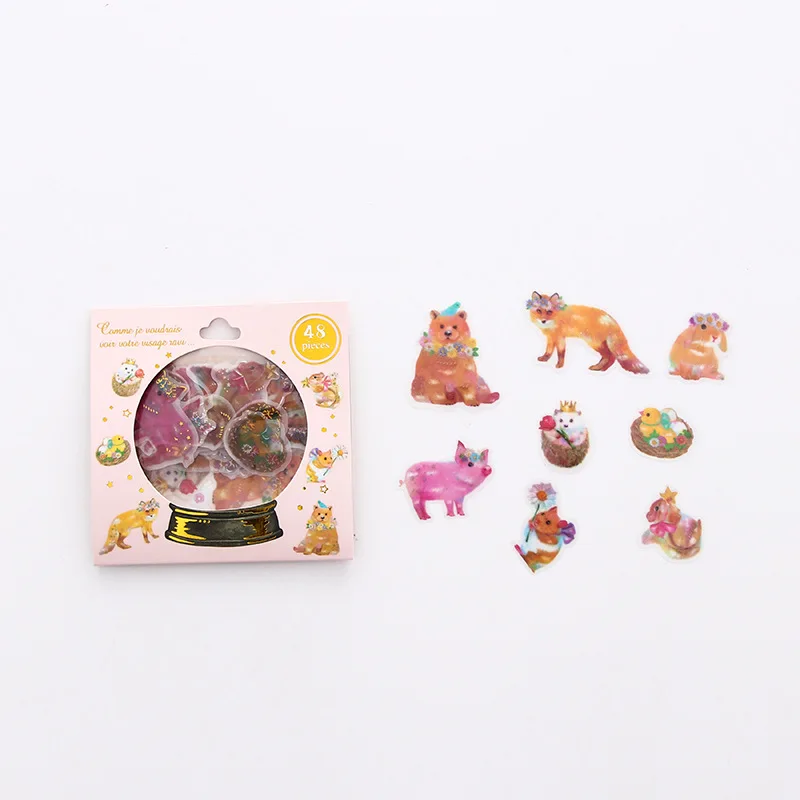 Joylong Kawaii стикер s Скрапбукинг упаковка цветок Животные наклейки &quotЕдинорог&quot
