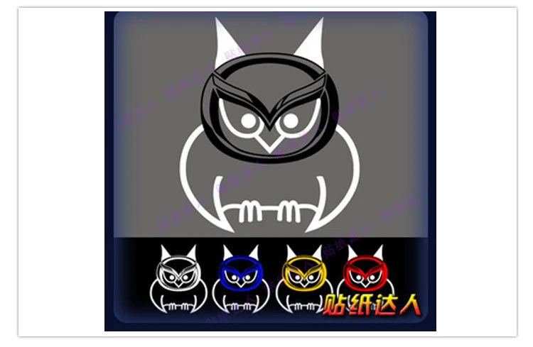 

Aliauto Reflective Car Accessories Cartoon Owl Car Sticker And Decal Tail Sticker For Mazda 2 3 6 cx 5 Cx7