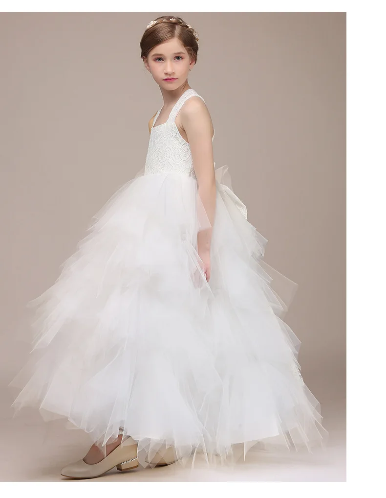 Белые свадебные платья для девочек вечернее платье принцессы бальное в стиле с