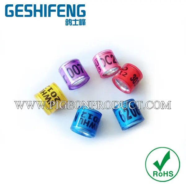 Бесплатная доставка 100 шт на заказ с флагом голубиное кольцо для голубиных