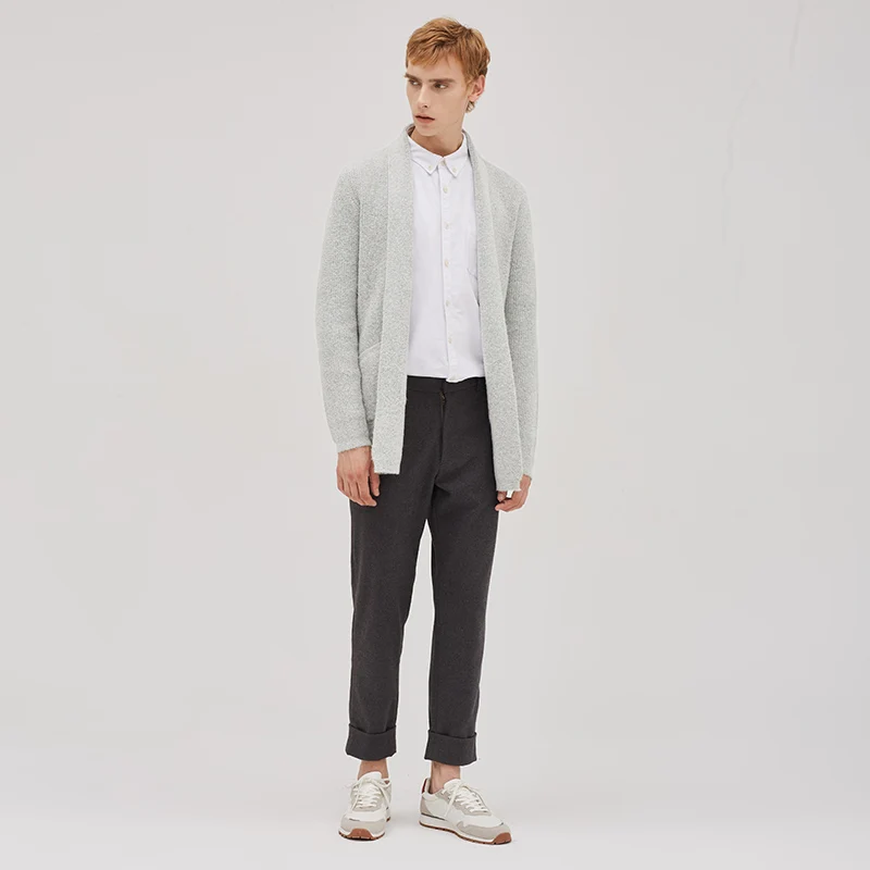 Markless вязаный мужской кардиган 2018 Зимний толстый теплый свитер свободный sueter hombre