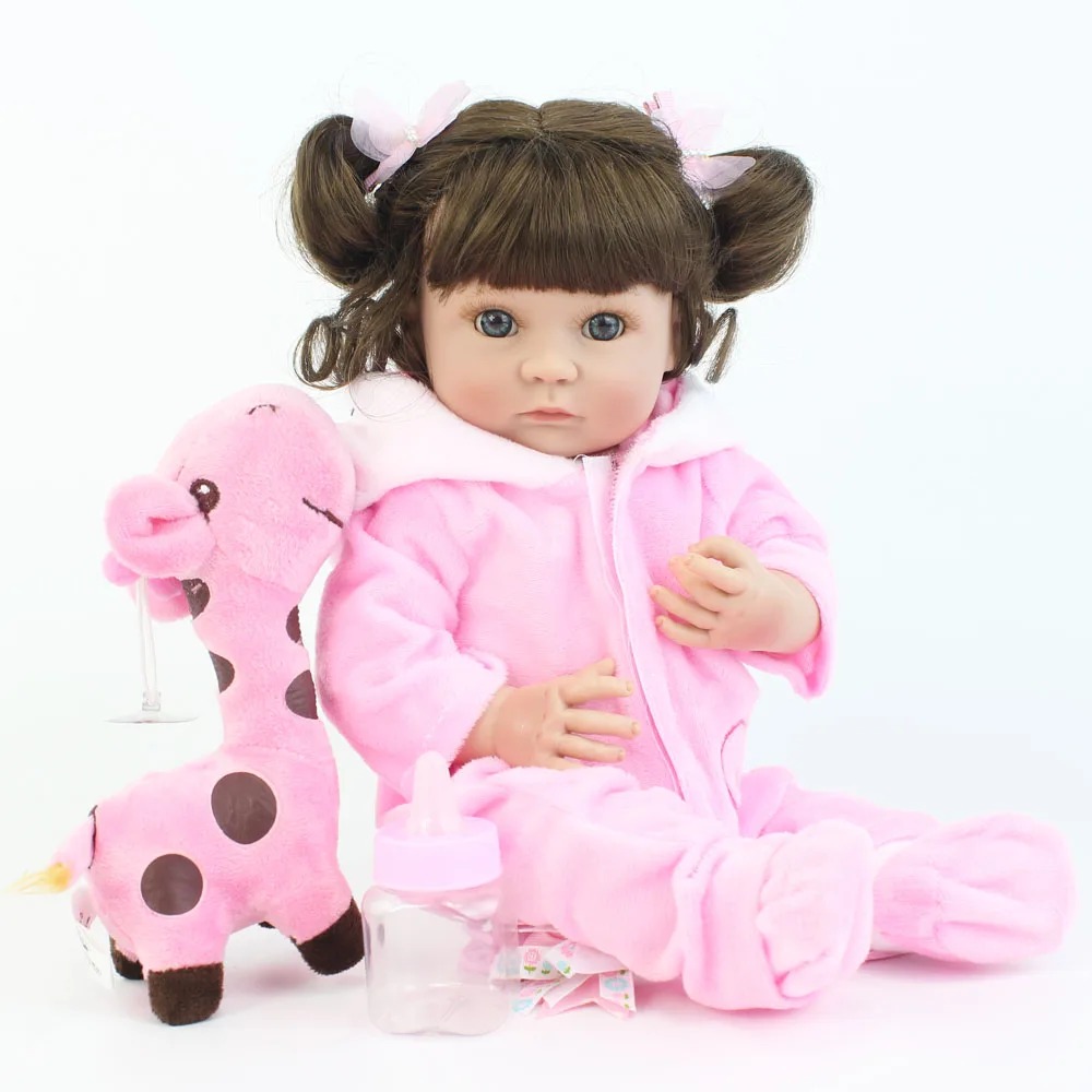 40 см полный Силиконовый Reborn Baby Doll игрушка для девочек мягкий винил Принцесса Мини младенцы кукла подарок на день рождения игровой дом игрушка