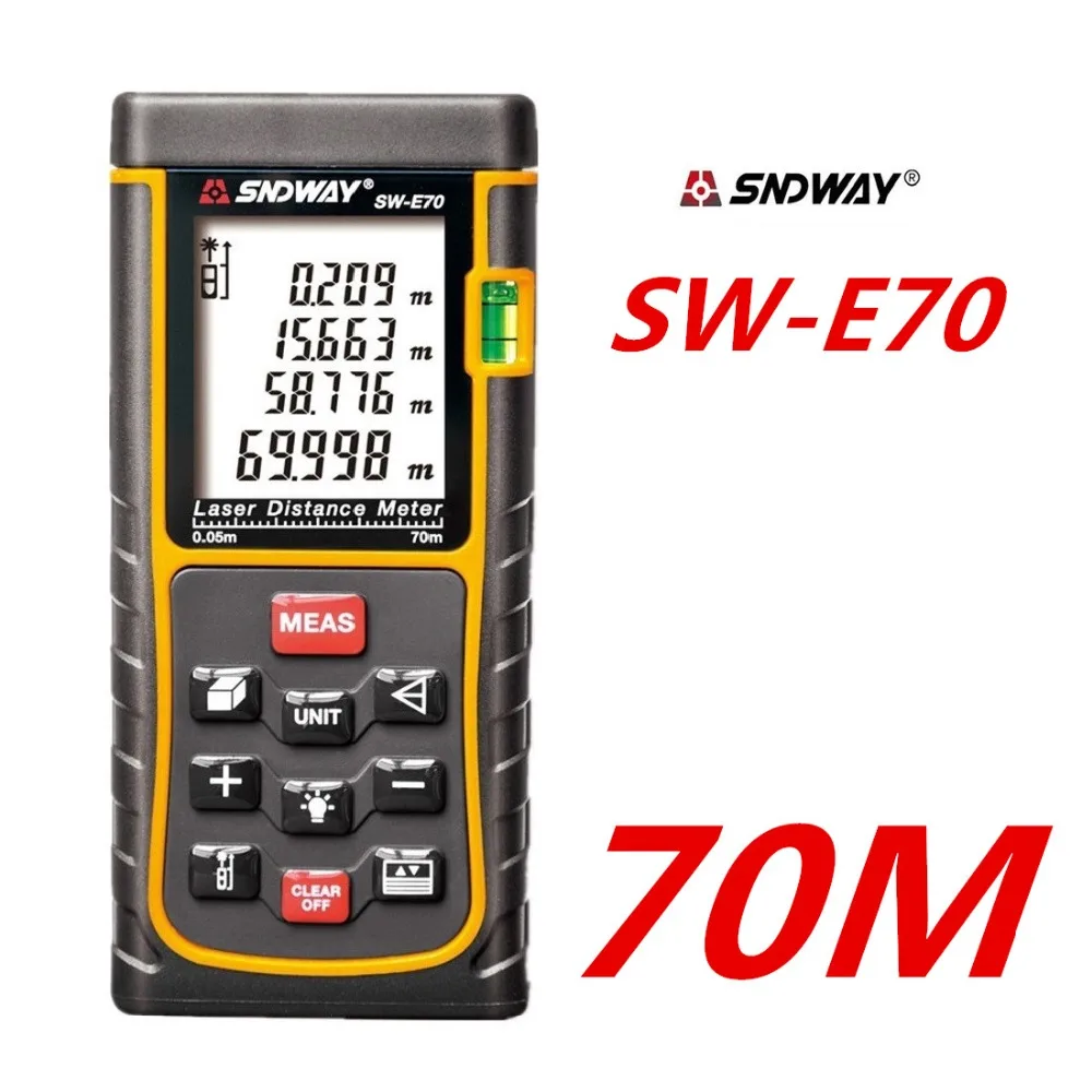 Бесплатная доставка Новинка 70 м 229f лазерный дальномер с пузырьковым уровнем