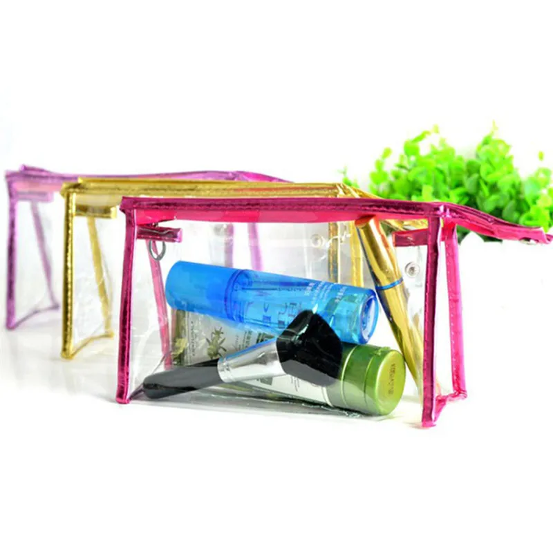 Косметичка для путешествий из ПВХ 7 цветов туалетный на молнии прозрачная