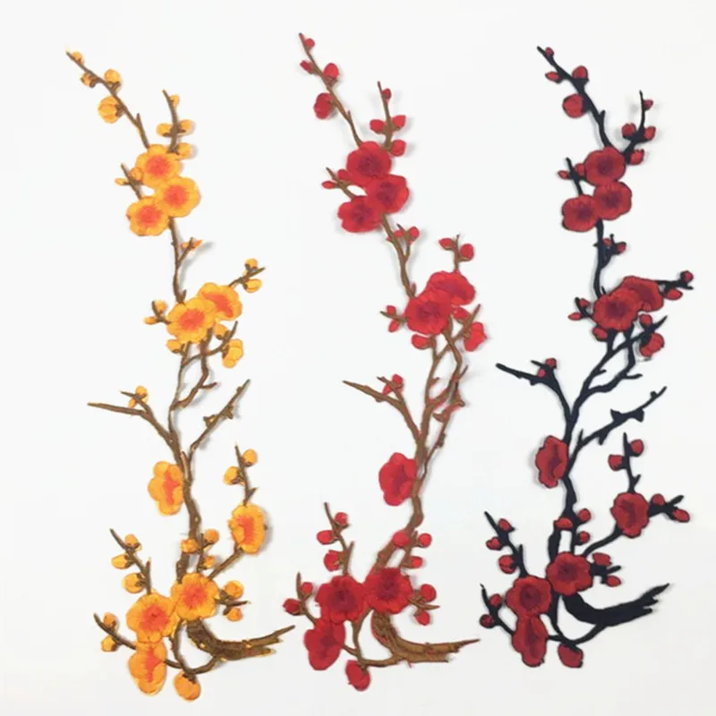 YITUN вышивка аппликация Китайский стиль цветочный цветок железа на патч шитье для