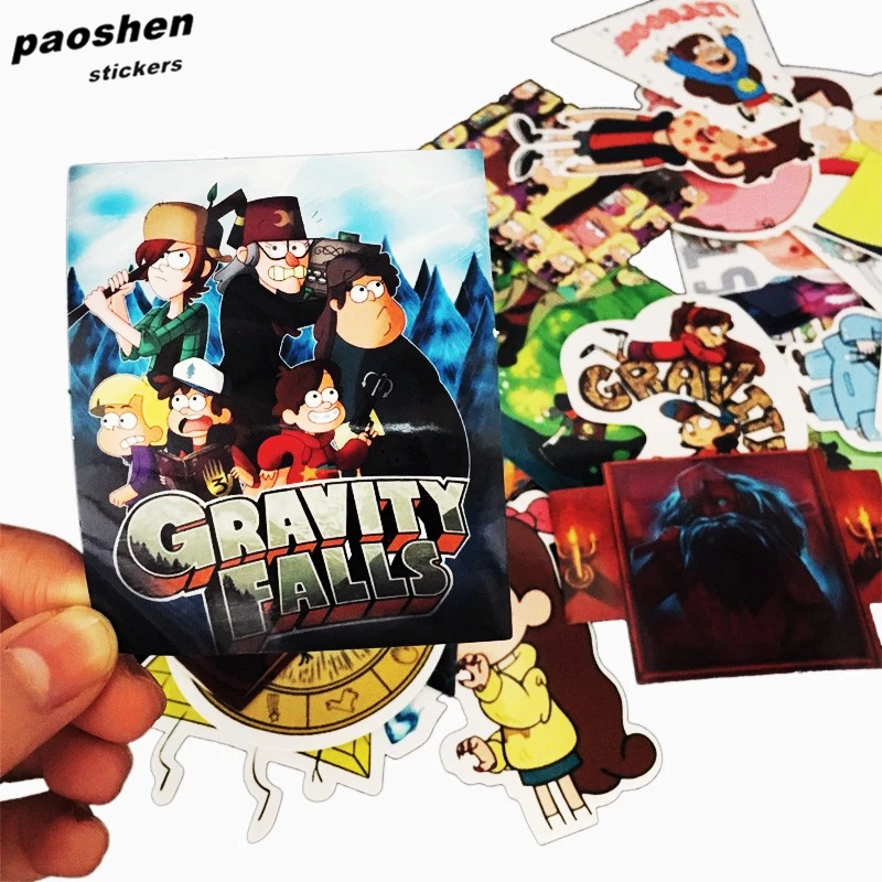 Забавные водонепроницаемые наклейки для ноутбука аниме Gravity Фолс 25 шт./лот