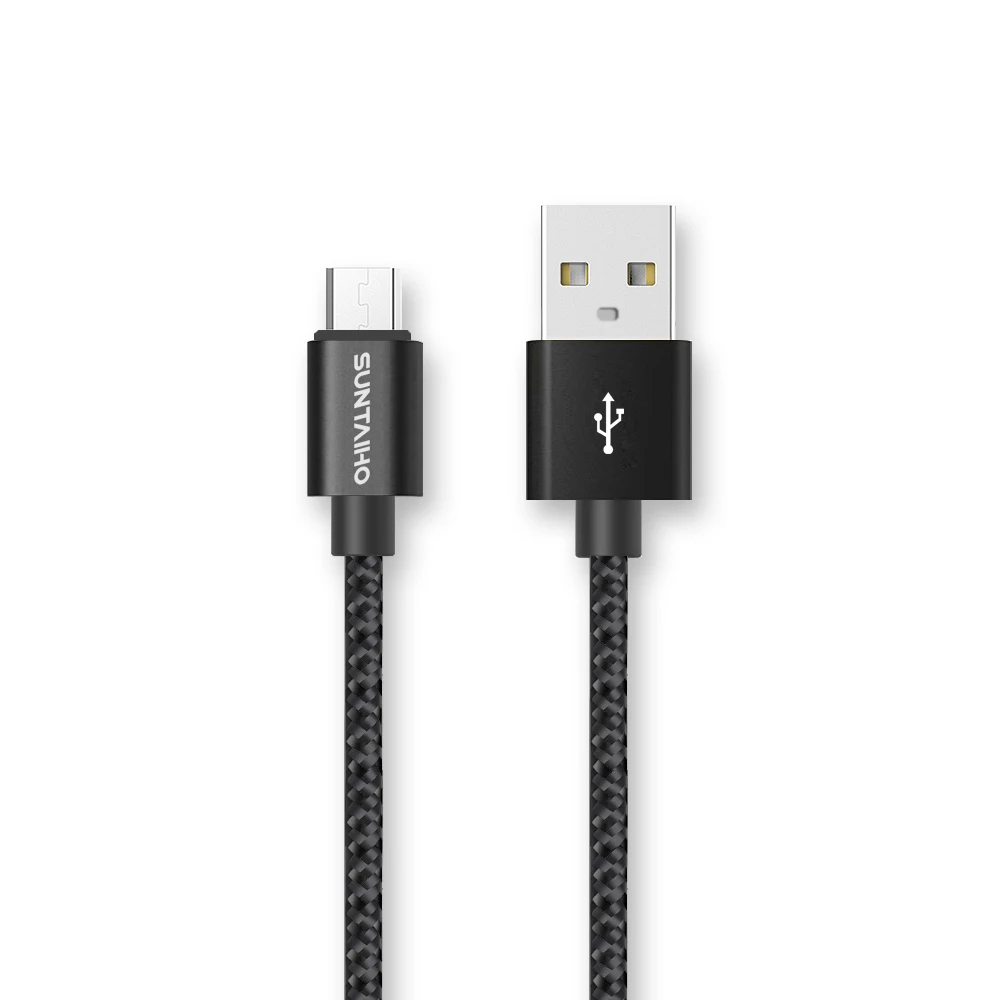 Suntaiho 1 М/2 М/3 М Нейлон Металлические Кабель Micro Usb Быстрой Зарядки 5 В/2.1A/8pin USB кабель для iPhone 6 6 s Plus 5s 5 iPad mini/Samsung