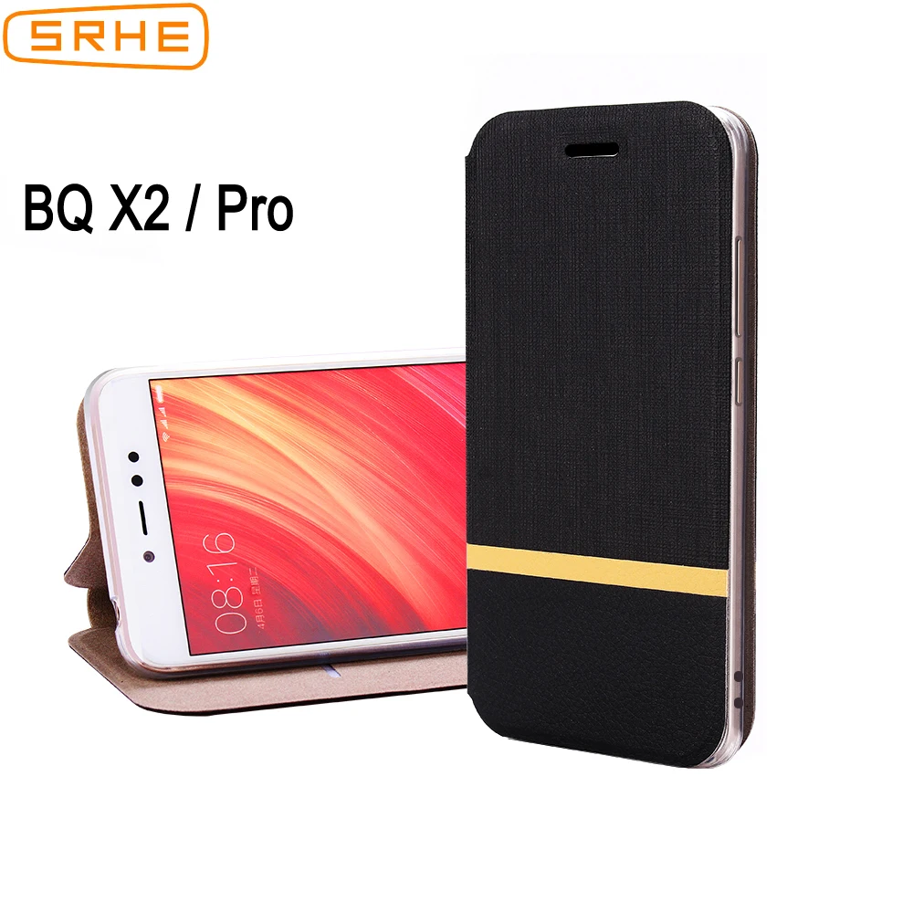 SRHE для BQ Aquaris X2 Pro Чехол Флип кожаный силиконовый чехол X2Pro с держателем