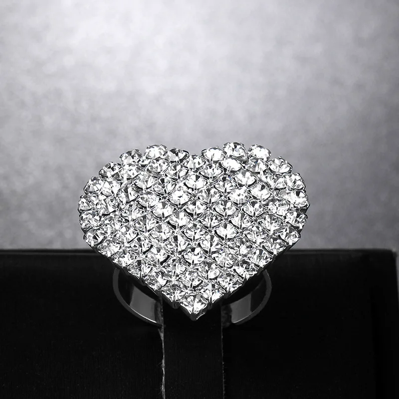 Сердце любовь Роскошный Сияющий кубический циркон микро проложенный модный