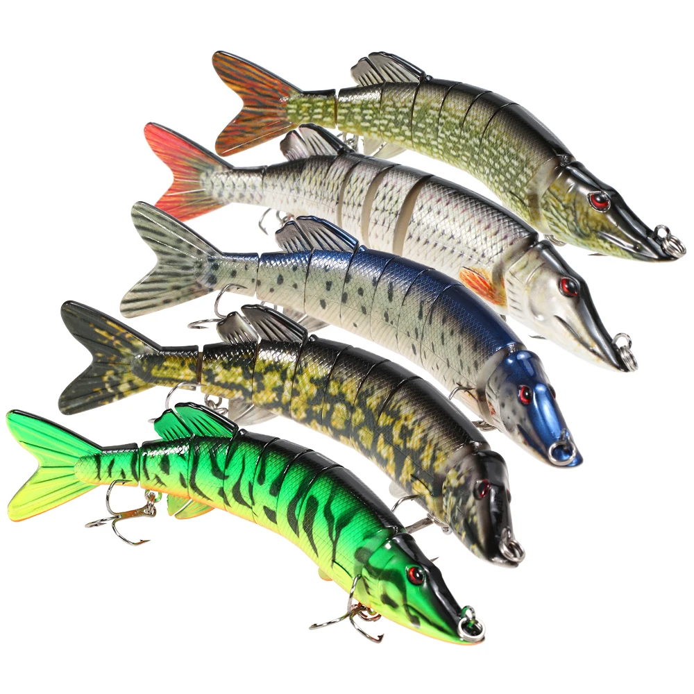 8 &quot/20 см 66 г Рыболовная Приманка Crankbait Lifelike multi соединенный segement Щука Мускусная