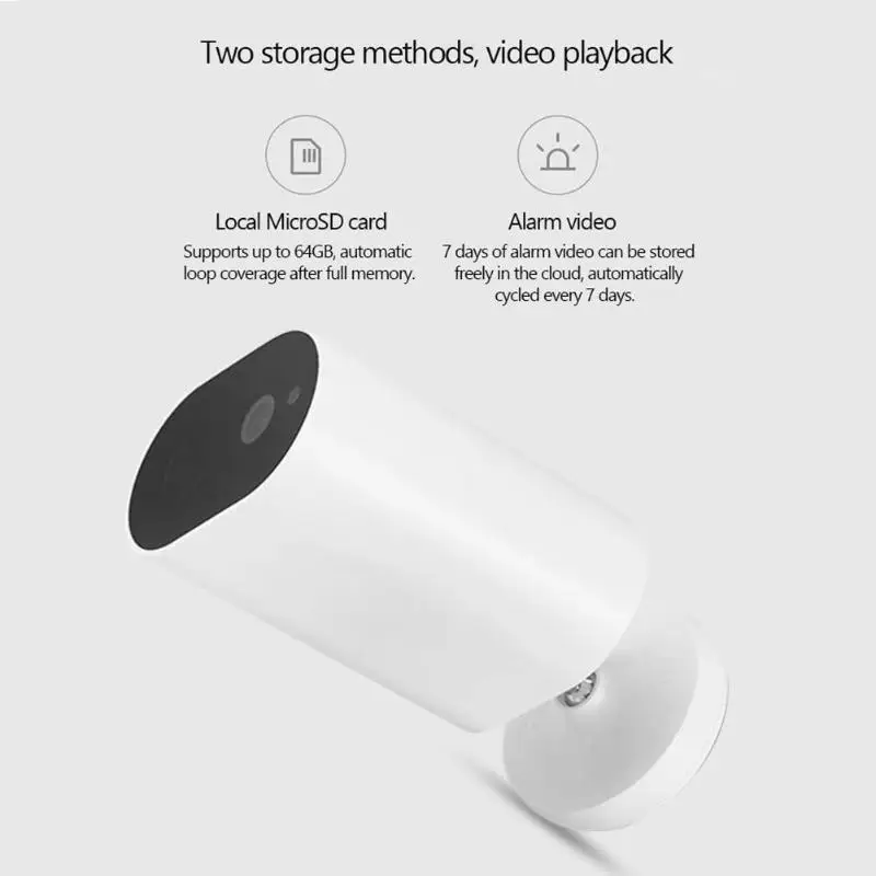 XIAOMI домашняя безопасная видео ip-камера Водонепроницаемая умная камера с питанием от батареи ночное видение AI IP wifi ip-камера наблюдения