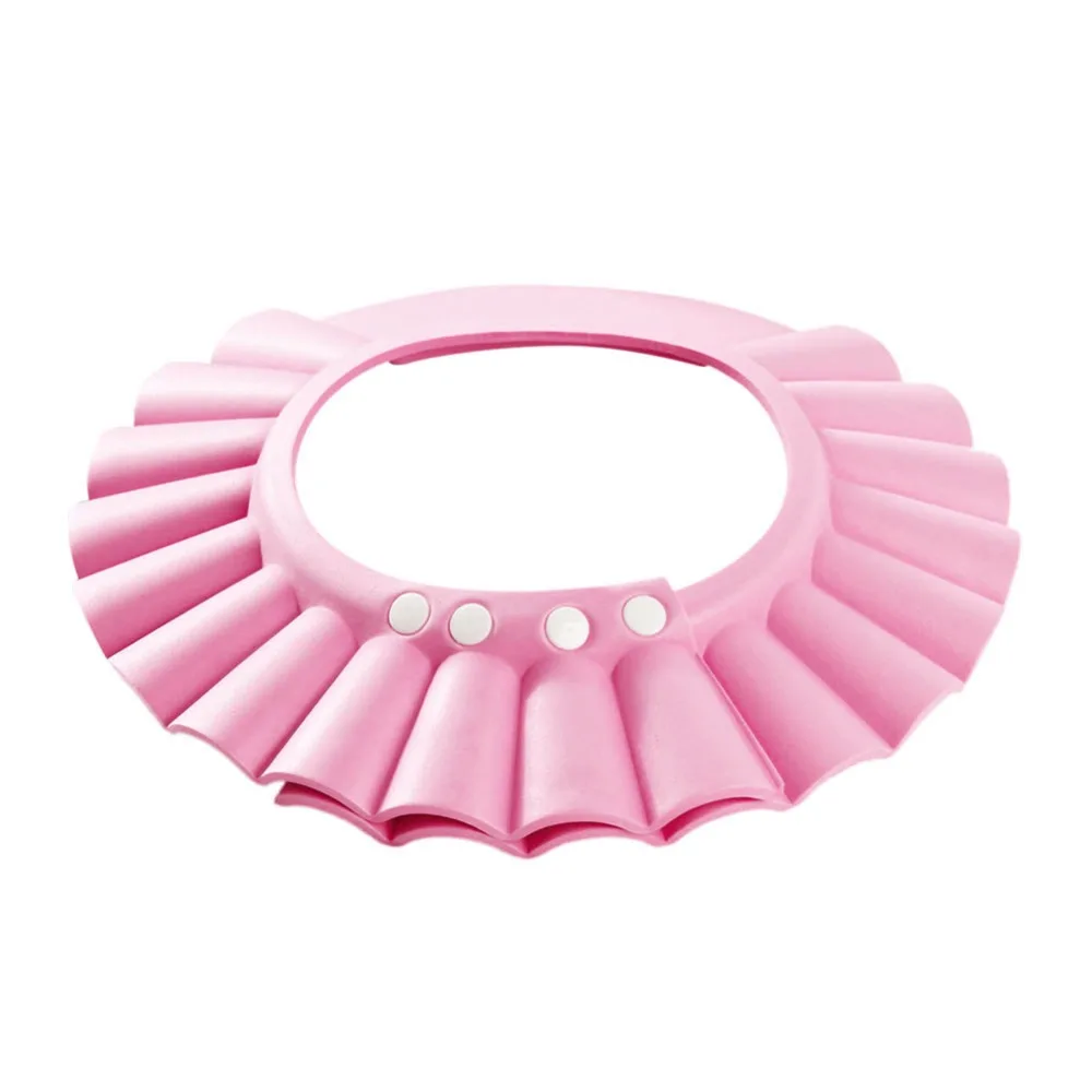 Детская шапочка для душа регулируемая водонепроницаемая с защитой от шампуня