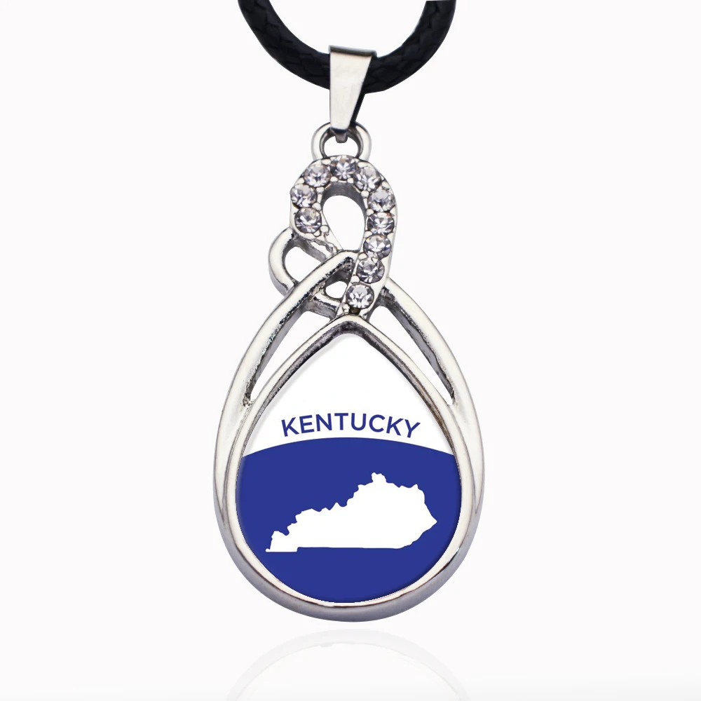 Kentucky контур круг очарование ожерелье для кристальных звезд кулон цепи ожерелья и