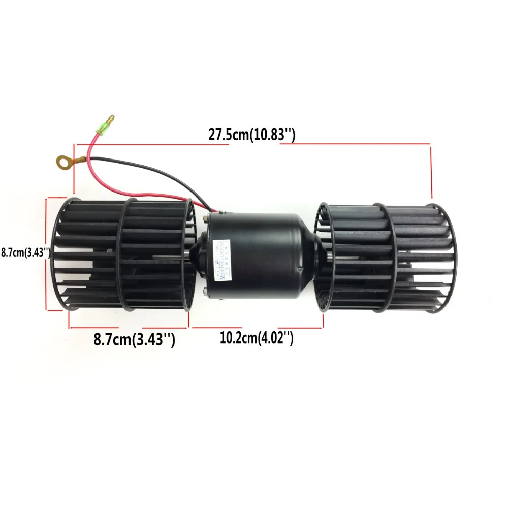 Универсальный конденсаторный вентилятор двигателя в сборе с колесом 12 В/24 В A/C