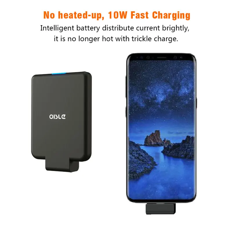 Беспроводное быстрое зарядное устройство oisle для iPhone 11 x 12PRO 8 7 XRSamsung Galaxy S9 Xiaomi Redmi Note10, Внешнее зарядное устройство (art.: 7a75f0aa3) - 7a75f0aa3