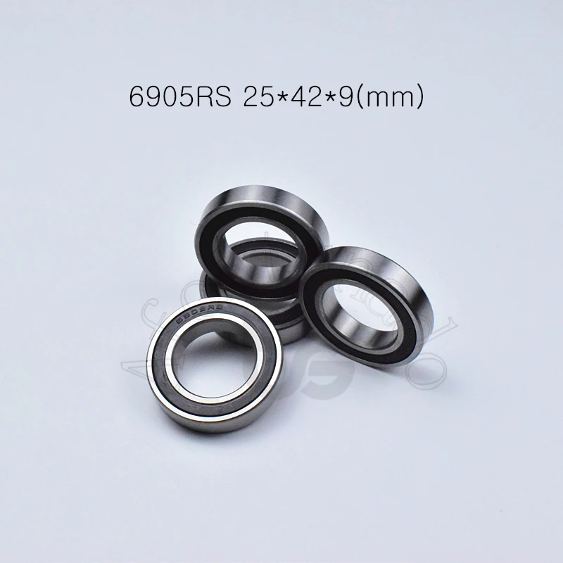 Bearing 10pcs 6905RS 25*42*9(mm) chrome steel Rubber Sealed High speed Mechanical equipment parts