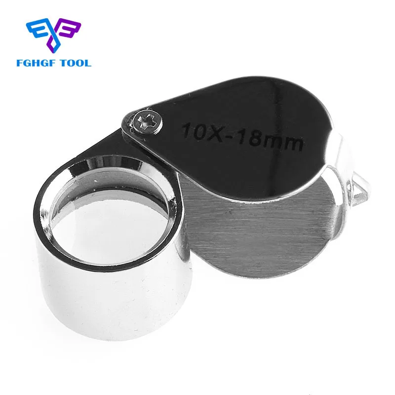 FGHGF 30X 21mm Mini Triplet Jeweler Eye Loupe Pocket Folding Magnifier Magnifying Glass Jewelry Diamond Reading