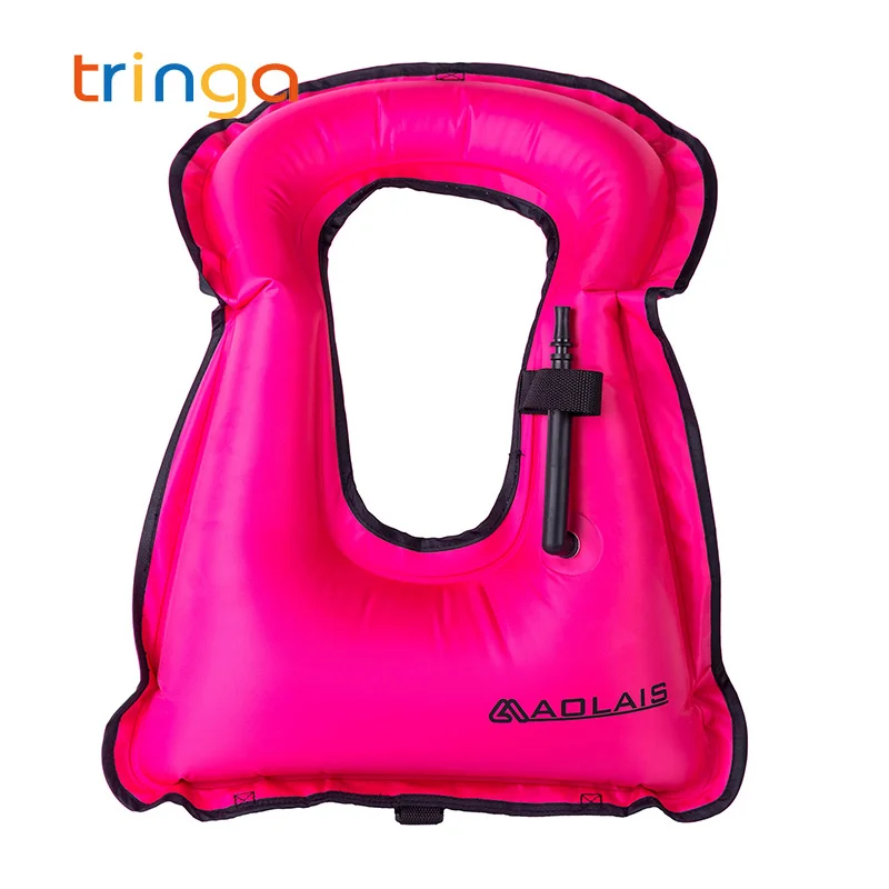 Легкий плавающий надувной спасательный жилет для плавания с пряжками безопасный