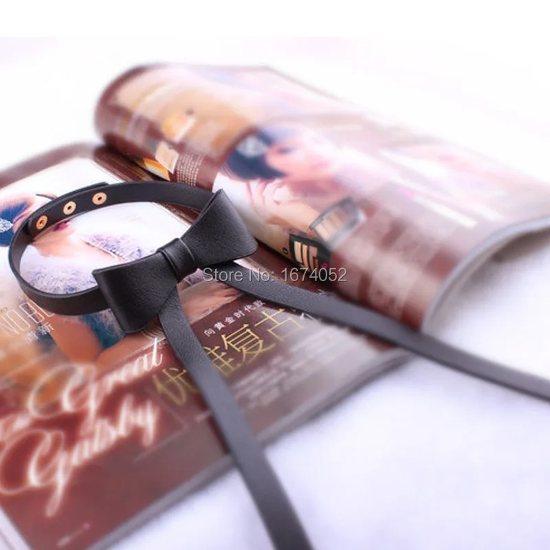 Милый мягкий ошейник-бабочка из искусственной кожи ручной работы в стиле