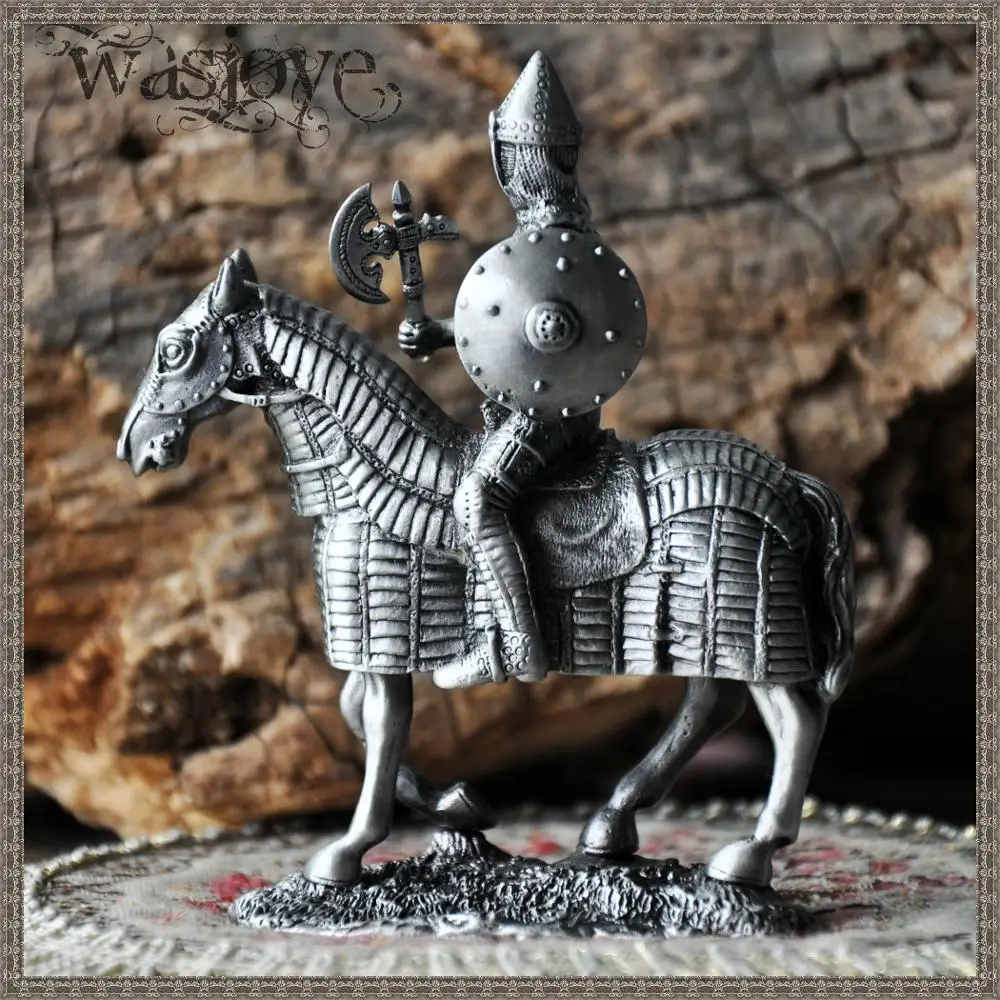 Новый классический европейский оловянный солдат воина на лошади подарочные