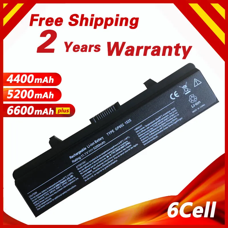 

Golooloo 6 cell laptop battery for DELL Inspiron 1525 1526 1545 1546 Vostro 500 CR693 GW240 GW241 GW252 HP277 HP297 PP29L M873
