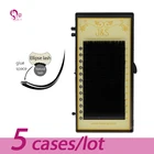 5 шт.лот, супер мягкие 3D эллиптические плоские наращивания ресниц J  S, плоские наращивания ресниц, эллиптические наращивания ресниц