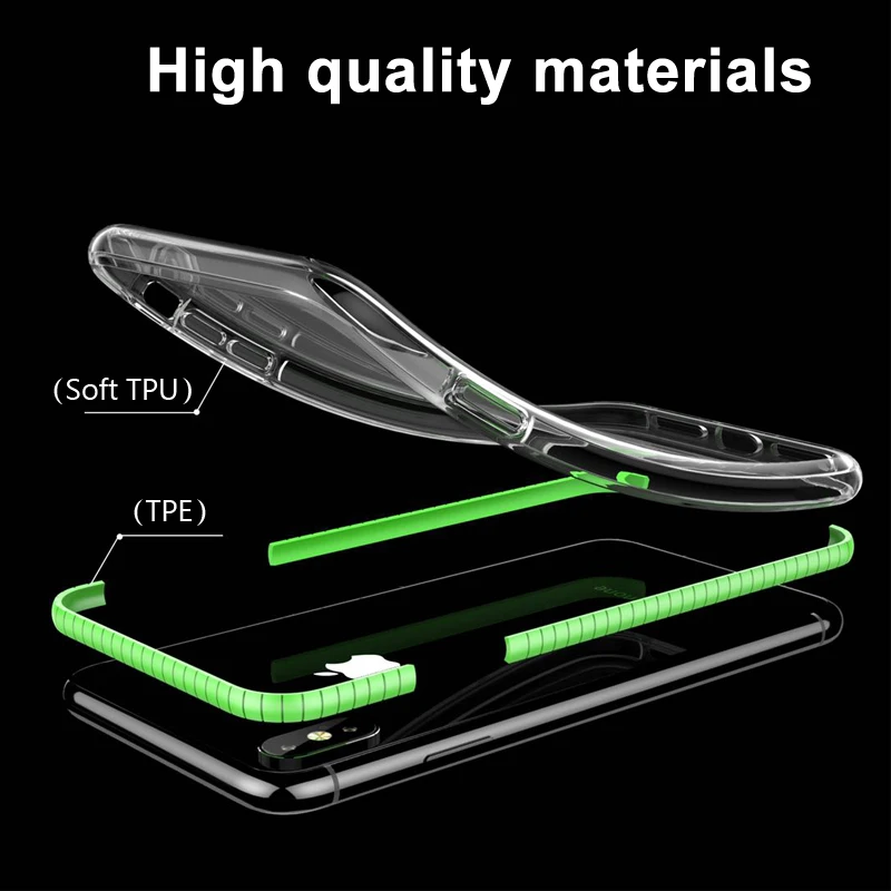 Силиконовый защитный чехол для iPhone 6 6s 7 8 Plus X 12Mini 11 Pro XR XS Max|Бамперы| |