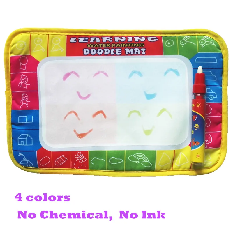 Детский коврик для воды 1 шт. Волшебное перо + доска рисования 29*19 см детские