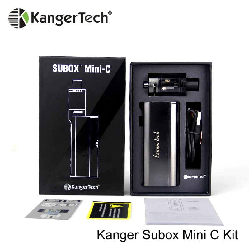 Новый набор Kangertech Subox Mini C Vape Kit 50 Вт бокс мод с 3 мл Protank 5 без 18650 батарейного отсека
