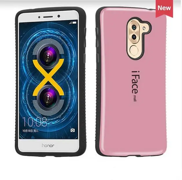 Противоударный чехол для huawei Honor 6X, чехол Iface mall, цветная кривая, пластиковый, противоскользящий чехол для huawei mate 9 Lite GR5 6X, чехол