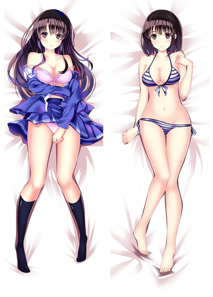 MMF March 2018 популярный аниме Saekano sexy Eriri Spencer Sawamura & Utaha Kasumigaoka наволочка для тела