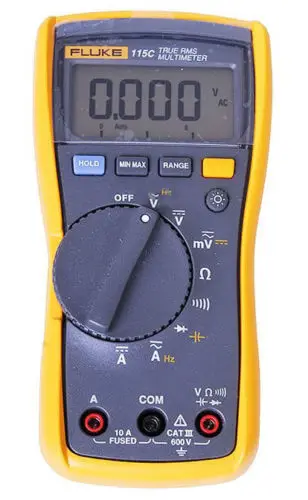 Полевой мультиметр Fluke 115C True RMS 1000 мкФ цифровой с подсветкой полевой подсветка