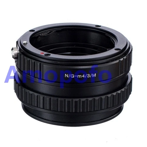AMOPOFO для объектива Nikon G AF S F к адаптеру Micro 4/3 M43 с регулируемой фокусировкой и