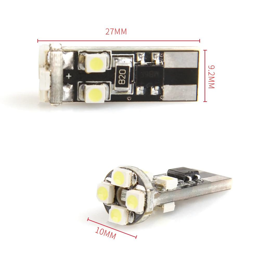 2 шт. авто LED T10 Canbus автомобильный Стайлинг автомобиля 9 14 в 3528 8SMD 5 Вт CANBUS