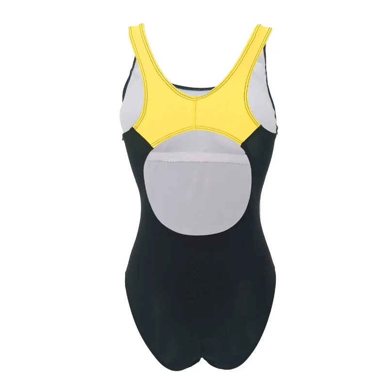 New 2021 Sport One Piece Swimsuit Competitive Swimwear Women Women's Swimming Suits Patchwork Bathing | Спорт и развлечения