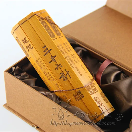 Классический бамбуковый свиток слипы известная книга из 30 шести слоев